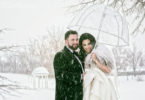 A Winter Wonderland Wedding with Touches of Gold