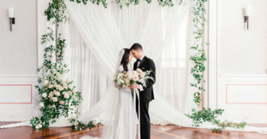 A Neutral Wedding Palette with Greenery