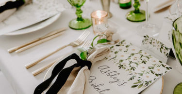 Refreshing Black & Green Bridal Shower