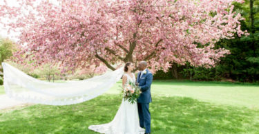 A Whimsical Pink Outdoor Garden Wedding