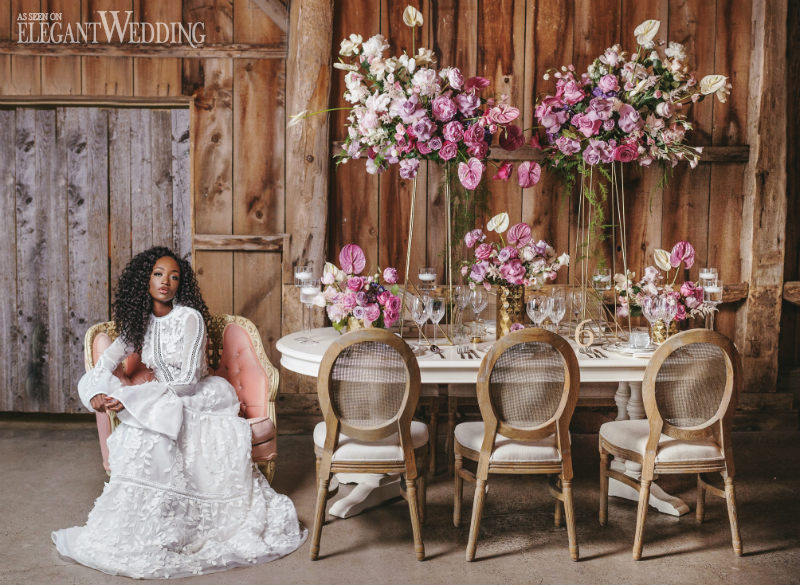 Breathtaking Rustic Amethyst Wedding Theme