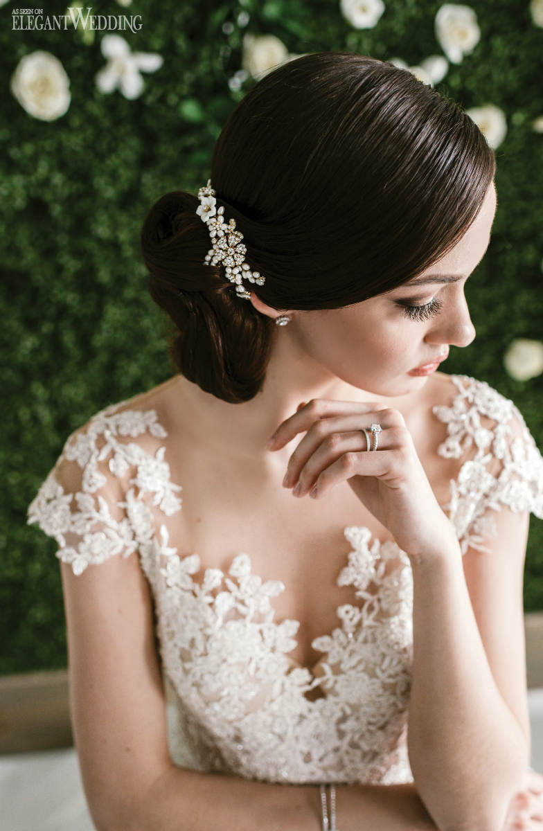 Brunette Wedding Updo