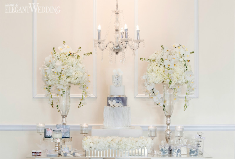 Luxurious White and Silver Wedding Inspiration