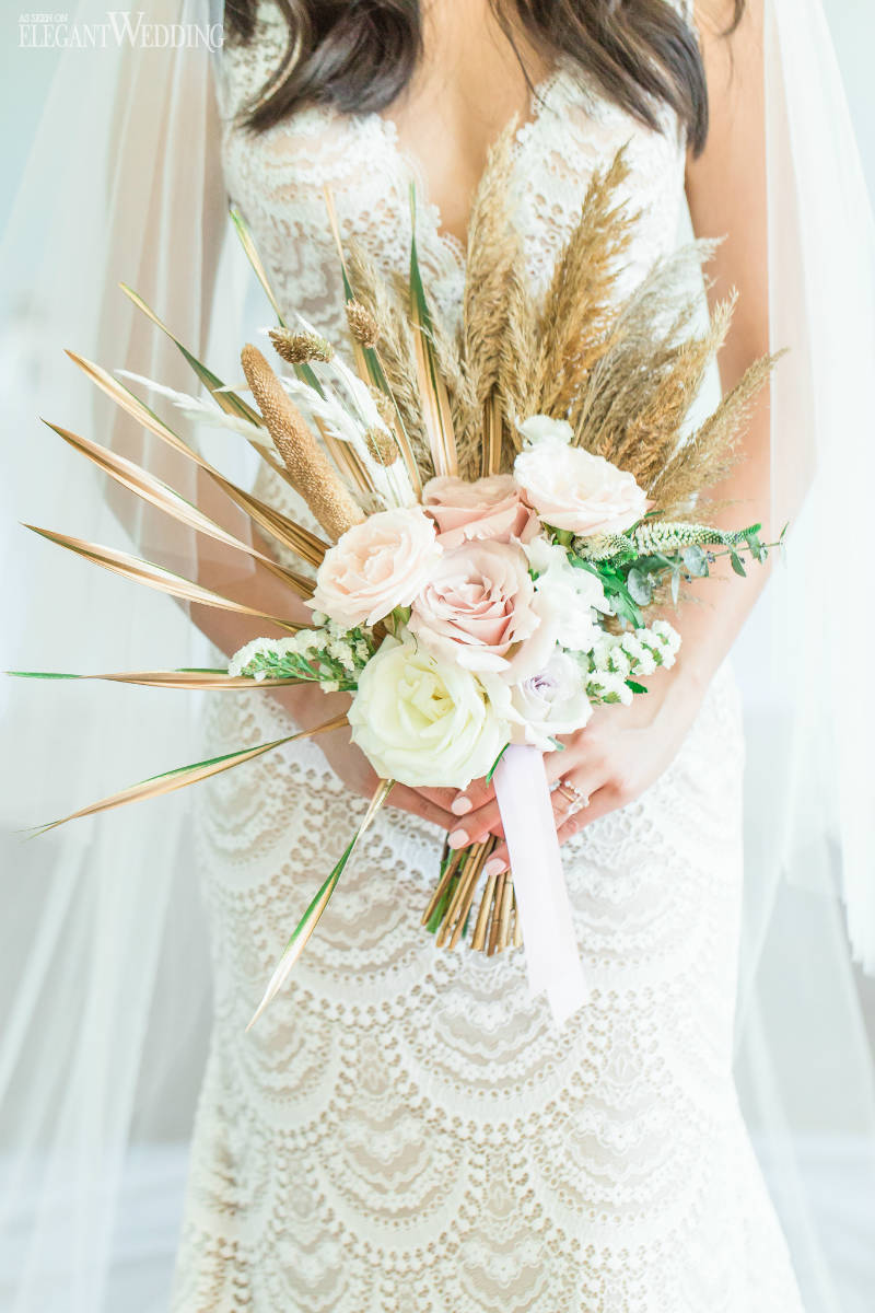 Pampas Grass Wedding Bouquet