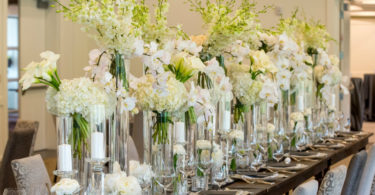 Country Chic Wedding with White Orchids