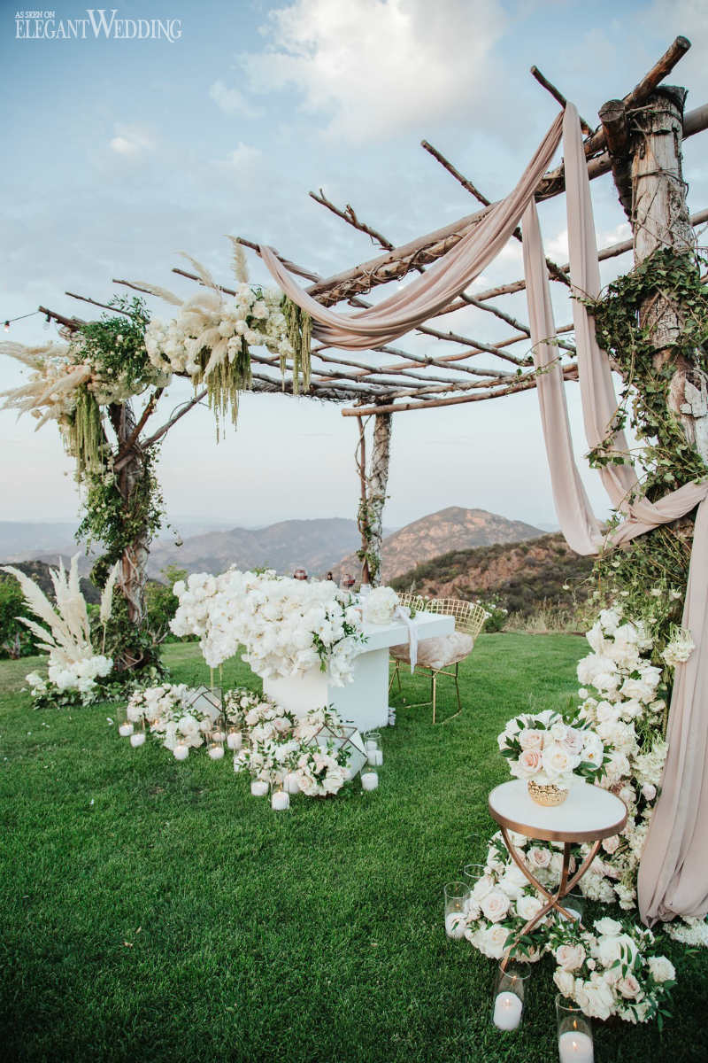 Pampas Grass Wedding Arch