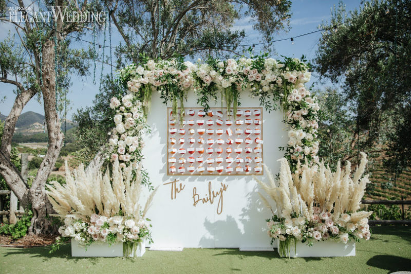 Pampas Grass Wedding Seating Chart