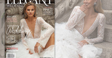 elegant wedding magazine cover