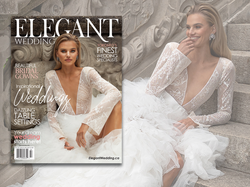 elegant wedding magazine cover