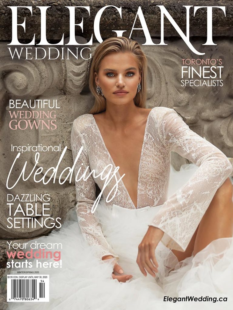 elegant wedding magazine cover toronto 2020