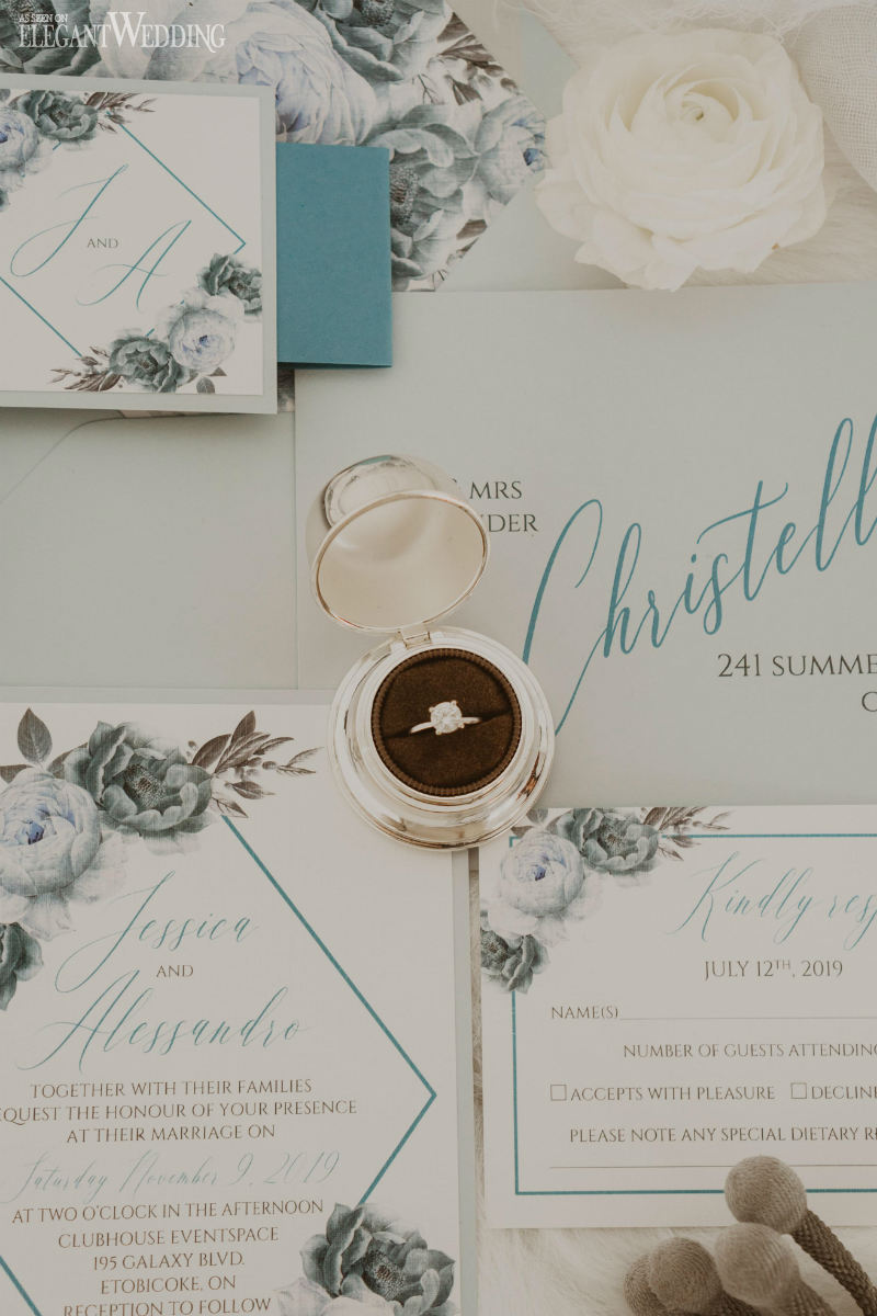 dusty blue wedding theme