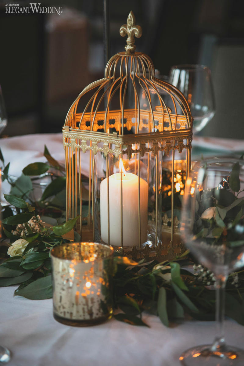 an intimate wedding, table setting