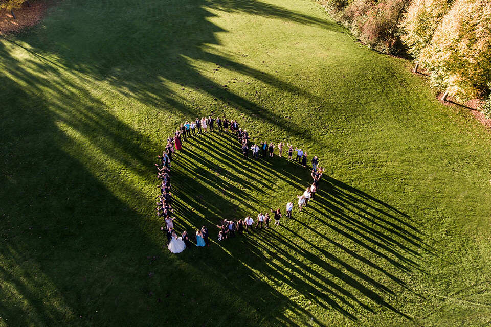 wedding photo ideas from the height