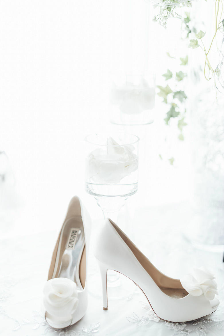 white wedding shoes for a royal wedding