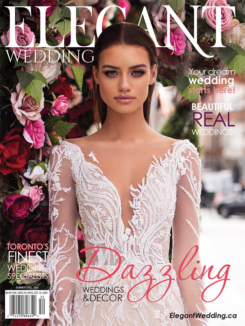 elegant wedding magazine cover toronto