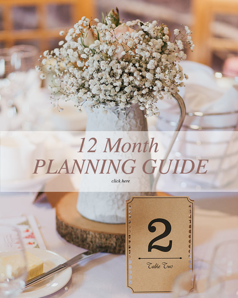 how to plan a wedding in 12 months