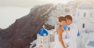 destination wedding in santorini