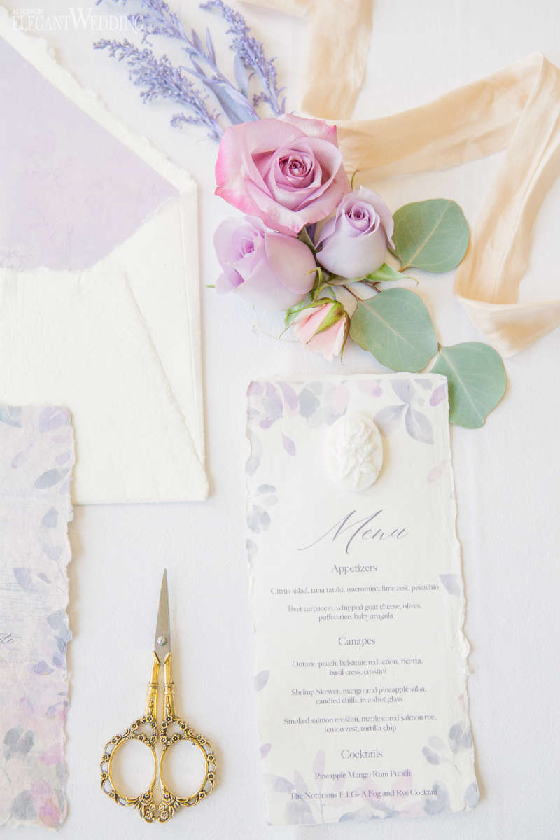 purple wedding invitations