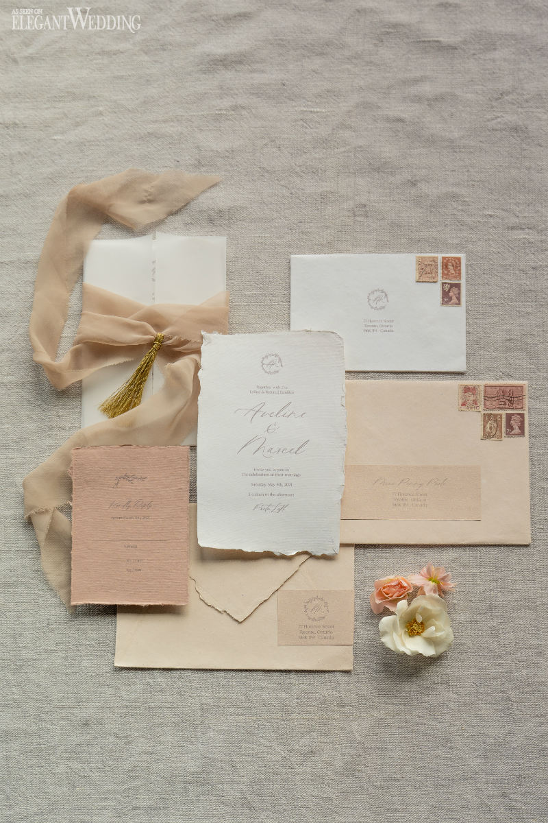 romantic wedding invitations