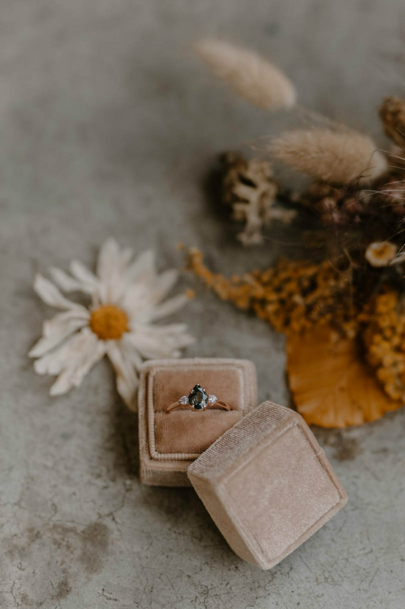 wedding ring in a box