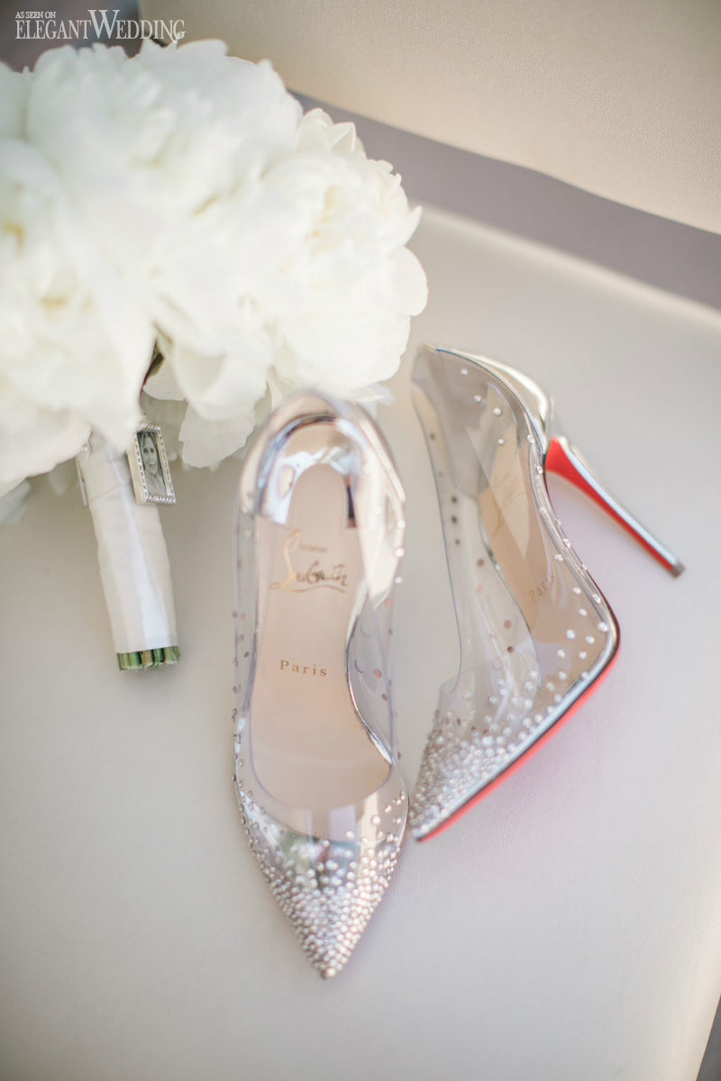 white wedding shoes