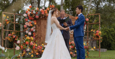 wedding ceremony rustic decor