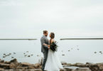 rustic wedding theme waterfront wedding