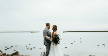 rustic wedding theme waterfront wedding