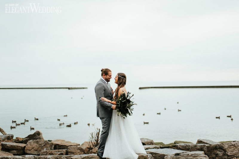 rustic wedding theme waterfront wedding