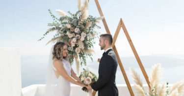 destination elopement ceremony in Greece