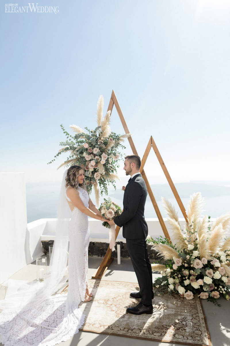 destination elopement ceremony in Greece