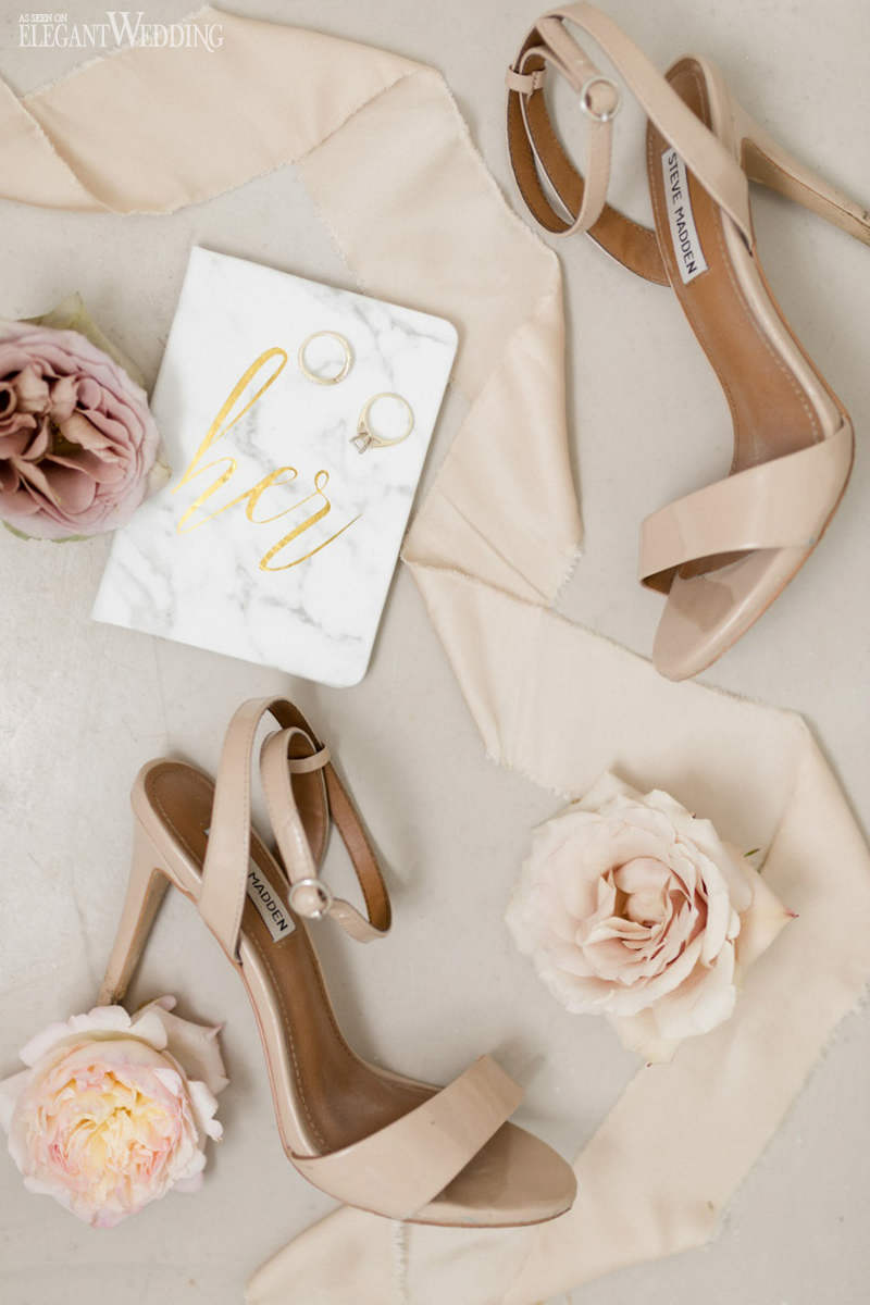 beige wedding shoes for a destination wedding