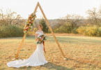 fall wedding ceremony arch