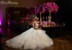 fuchsia wedding theme luxury bride with princess gown