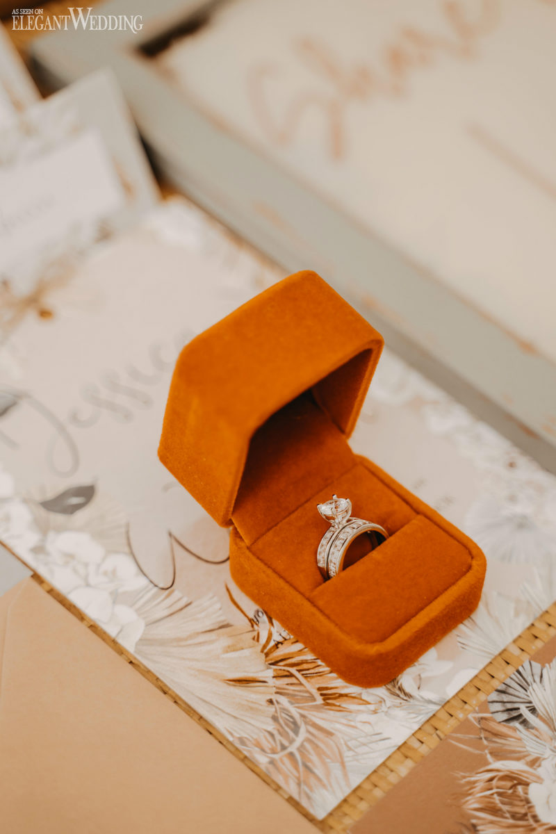 wedding ring in a ring box