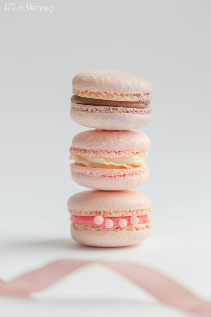 macarons for a wedding dessert table