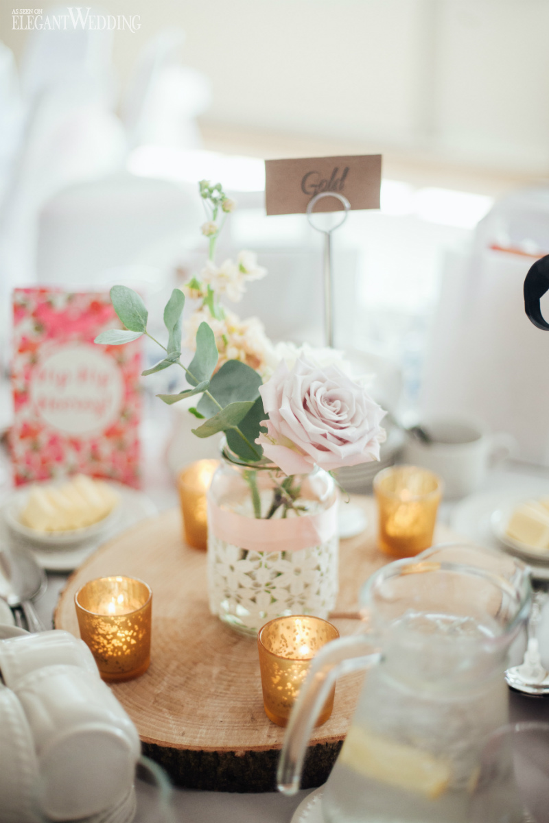 candles at an intimate wedding