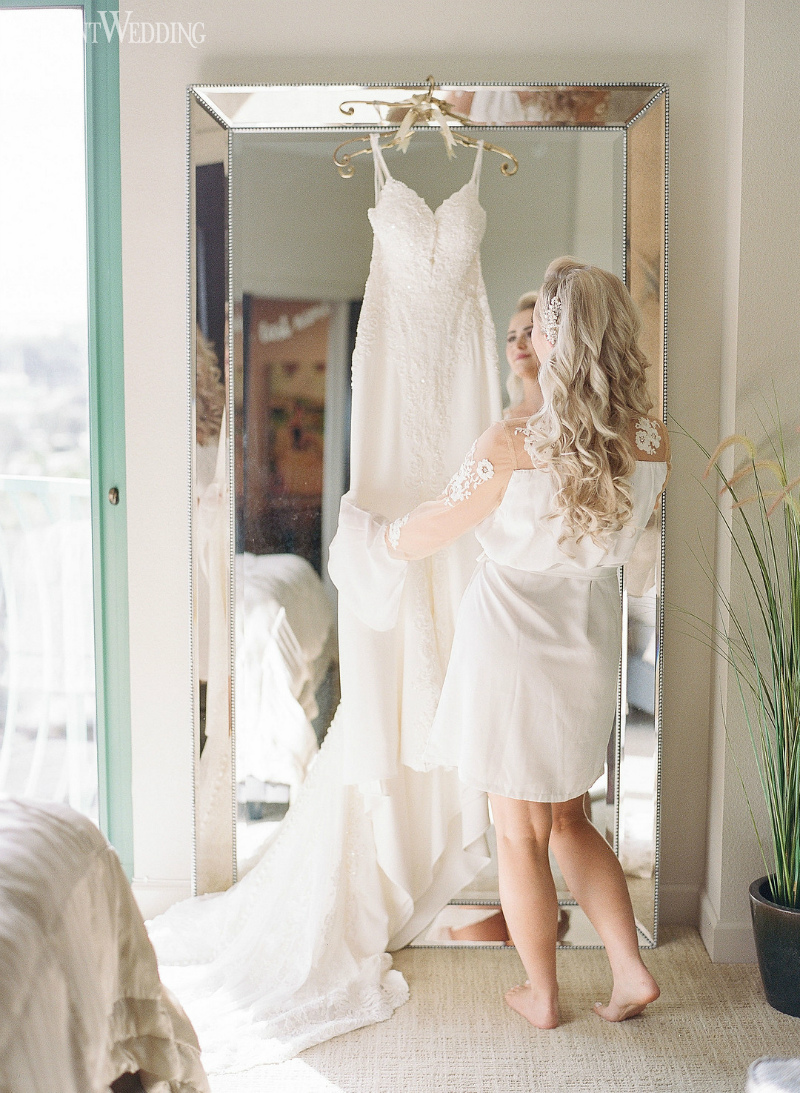 bride on her wedding day