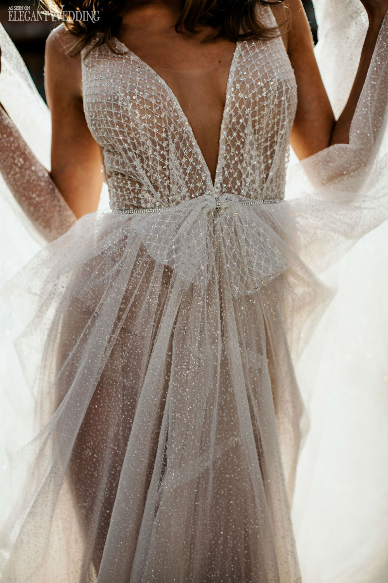 Jolie sheer wedding dress