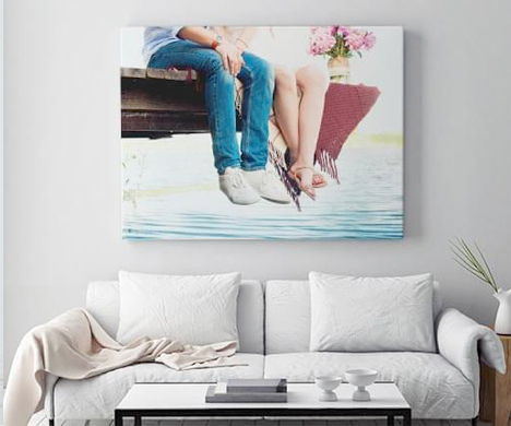 how to turn your wedding photos into home decor