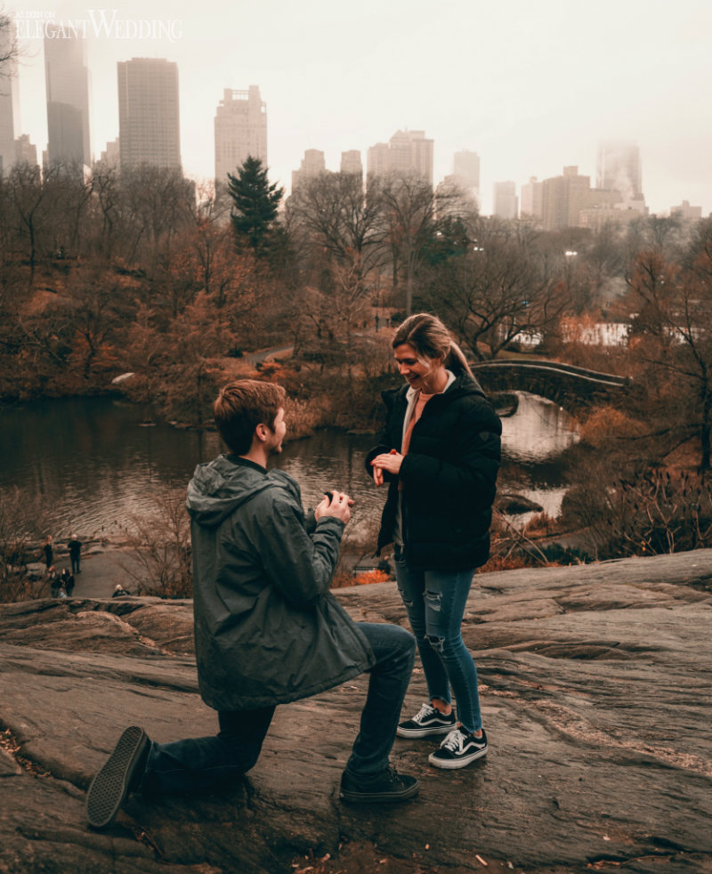 wedding proposal using nature as your backdrop