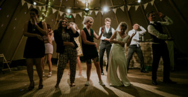 dancing at a wedding