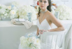 modern love blue and white wedding theme