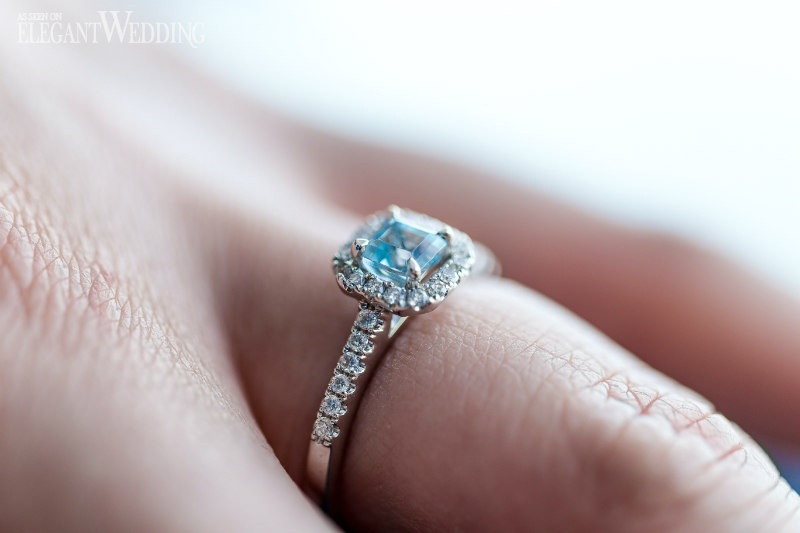 blue diamond ring