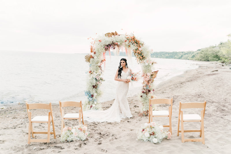 bohemain wedding ceremony