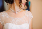 wearing diamonds on your wedding day necklace