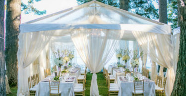 pop up tent wedding inspiration