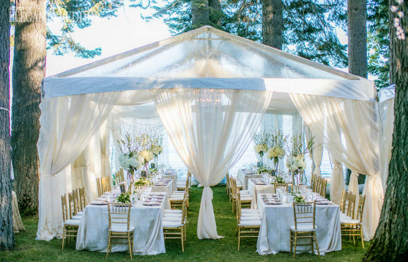 pop up tent wedding inspiration