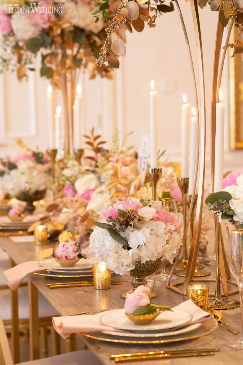 pink and white wedding flowers