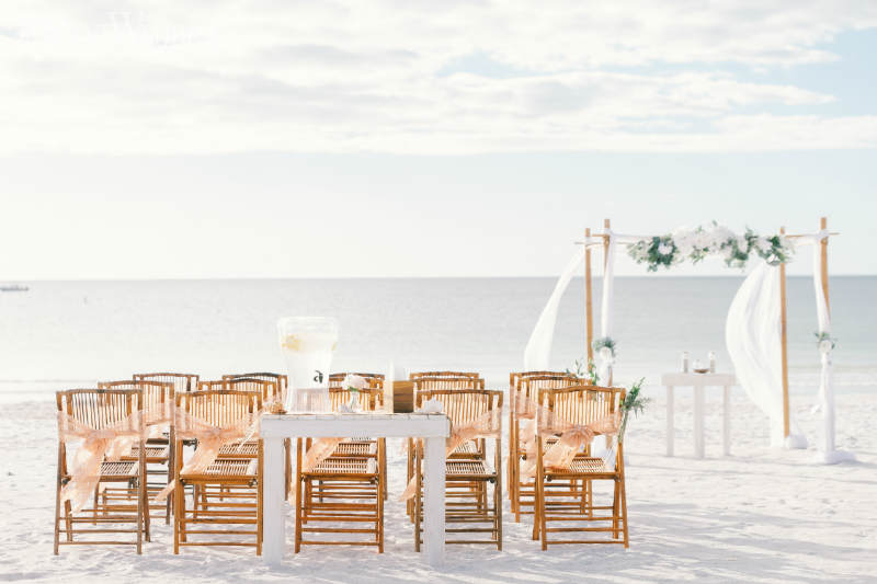 destination wedding on the beach